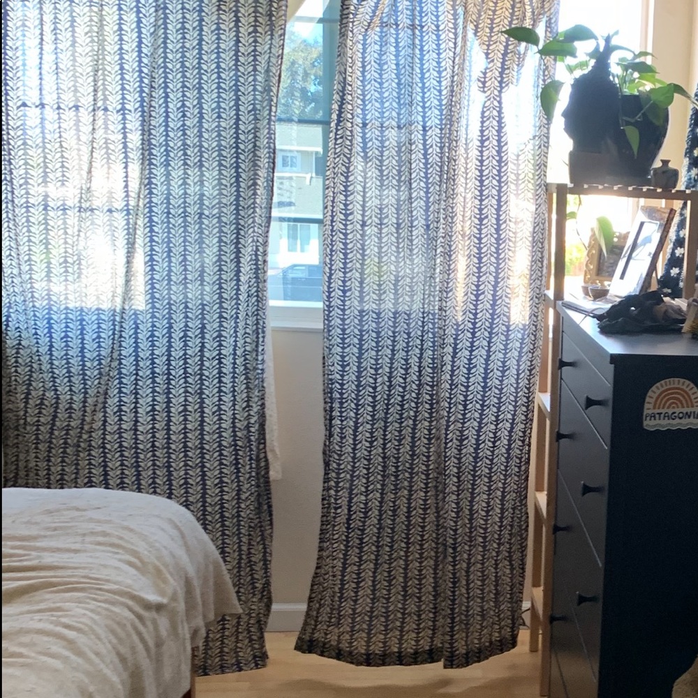 World Market Blue Curtains